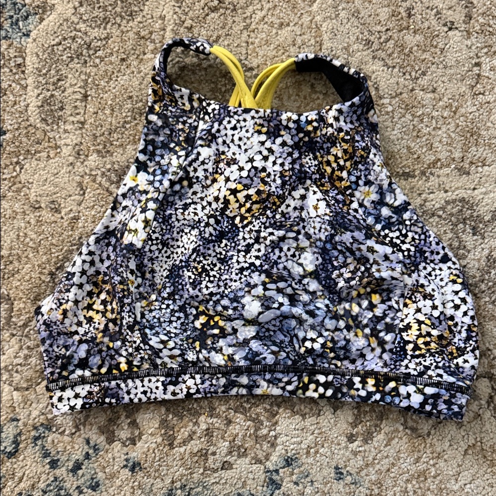 Multicolor High Neck Sports Bra